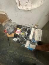 Small Tool Box With Tools, Small Parts Bin And Contents On Shelf As Marked