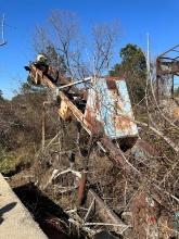 Portable Approx 14inch X 40ft Screw Conveyor  Note: Needs Tires-Condition Of Hydraulic Pump Not Know
