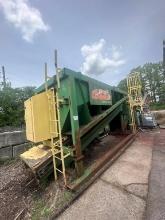 Cheetah Wood Mulch/Chip Colorizer Approx 5ft X 20ft Trommel With Infeed Conveyor Belt System, On Boa