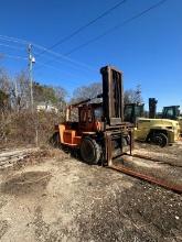 1998 Eaves E305 30,000 Lb Forklift Dual Wheel, All Weather Cab, 8ft Forks, Vin# CE140400019612 (Brok