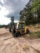 Cat DP70 7,000 Lb Forklift Dual Wheel With Solid Tires, All Weather Cab, Side Shift 4ft Forks Vin #T