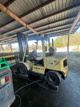 Hyster H80XM Skid Steer Parts Machine, Open Cab, Side Shift With Solid Tires, 4ft Forks Vin # K00500