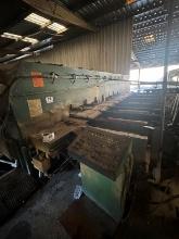 Hemco 20ft  Drop Saw Trimmer With 9 Saw Ladders, Infeed Lug Loader And Even Ender Rolls, 23ft Out Fe