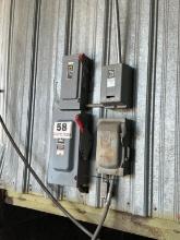 Disconnect Non-Fused 60-30 Amp And (1) Size 0  Sq. D  Motor Starter