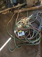 Cutting Torch With Long Hoses And Regulators