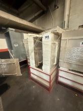3ft X 4ft X 7ft Tall Coating Booth Constructed Of UHMW Plastic. Located At 1602 Musser St., Muscatin