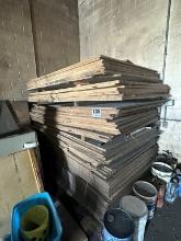 (82) Sheets Of 5ft X 8ft Melamine Board Mixture Of 1inch And 3/4inch Thickness. Located At 1602 Muss