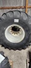 (1) 66 X 43-25 Mounted On 12 Bolt Wheel
