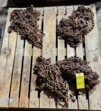 Set Of (4) Cam Lock Tire Chains For 22.5 Semi Tires