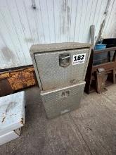 (2) Aluminum Side Lid Truck Toolboxes