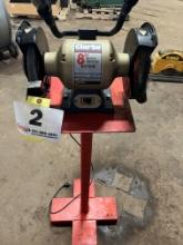Pedestal Mounted Bench Grinder
