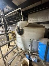 1550 Gallon Vertical Plastic Water Tank: Located At 1602 Musser St., Muscatine, IA