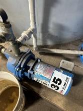 Goulds Model J5SH Self Priming Pump With Single Phase Motor: Located At 1602 Musser St., Muscatine,