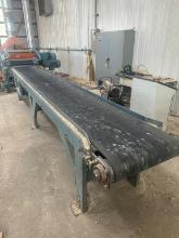 Newman 24inch X 16ft 6inch Planer Infeed Belt Conveyor With Electric Drive. This Lot Will Not Be Ava