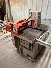 Grizzly Model G0549 24inch Cut Off Saw With 15 Hp 220/440 Volt Motor, Infeed And Oufeed Gravity Roll