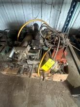 Pallet With Air Cylinders ,Valve Banks And Foot Switches