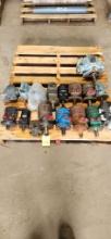 Pallet With Air Cylinders ,Valve Banks And Foot Switches