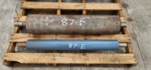 (2) New Steel Rollers 6inch Dia X 30inch And 3-1/2inch X 29inch