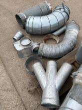(2) Pallets Of Heavy Duty Assorted Dust Collector Fittings. Sizes Range From 3inch to 12inch