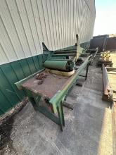 32inch Wide X 8ft Belt Conveyor With 32inch Wide Pinch Roller, No Belt And No Drive