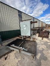 Electrical Control Cabinet (No Contents)Mounted To Steel Platform