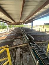 12 Bay Tie Sorter With Electrical Controls, Tie Sweeps Are Hydraulic Controlled