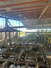 4 Strand  7ft 6inch X 140ft  Tie Transfer Deck With Tie Loader,Electric Drive(Part Of Tie Sorter Sys