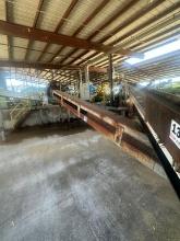 12inch X 32ft Covered Single Drag Chain Conveyor With Electric Drive