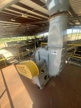 Approx. 30 Hp Saw Dust Blower, Installed On Elevated Steel Platform, Platform Sells Separately