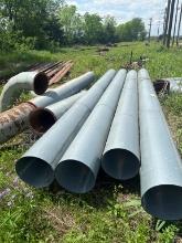 195ft Of 15inch Blower Pipe Not Installed Includes (3) 45 Degree Sweeps And (1) 90 Degree Sweep