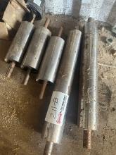 (5) Steel Rolls (2) 4" X 26" And (3) 4 1/2 X 11 1/2