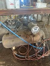 Approx 10 Hp Single Phase 220 Volt Tank Mounted Reciprocal Air Compressor