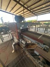 Timberland Slab Edger With Gravity Roll Infeed, 29inch X 64inch Outfeed Belt Conveyor, Laser Lights