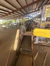 Material Take Away Belt Conveyor 12inch X 18ft With 6inch Tall Sides, Electric Drive