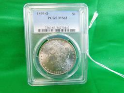 GRADED 1899-O MORGAN SILVER DOLLAR