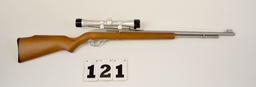 Marlin 60SB, .22 Semi-Auto., #06302768, Stainless over wood stock, w/Simmons scope, clean