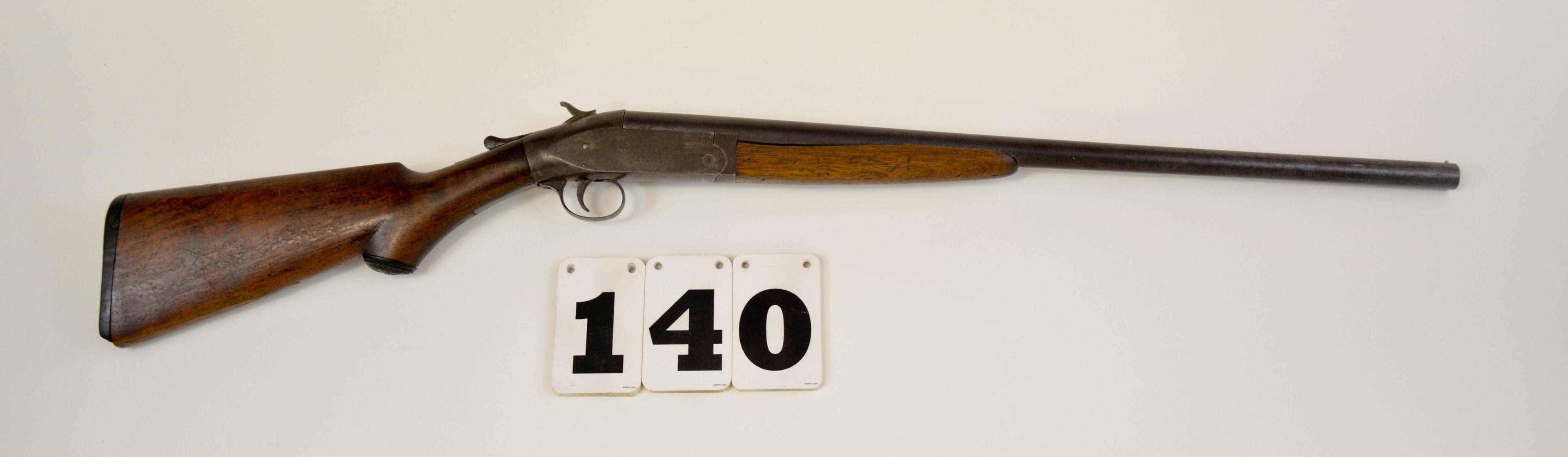 White Powder Wonder 16-Ga. Break-Open SS, 24 1/2" bbl., brown gun w/sliver out of forearm