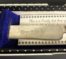 Sterling Cheese Knife - In Box, 1.06 Ozt;     2 Sterling Overlay 4" Vases