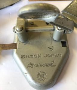 Vintage Metal Office Items - Includes Pitney Bowes Scale, 2 Pencil Sharpene