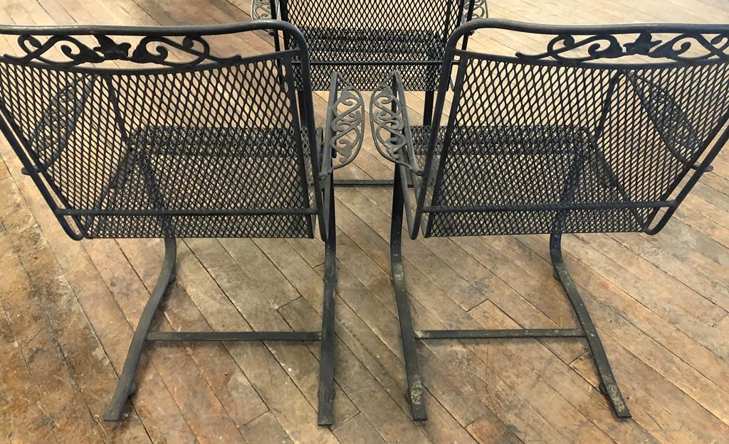 3 Woodard Iron Sling Chairs - LOCAL PICKUP ONLY