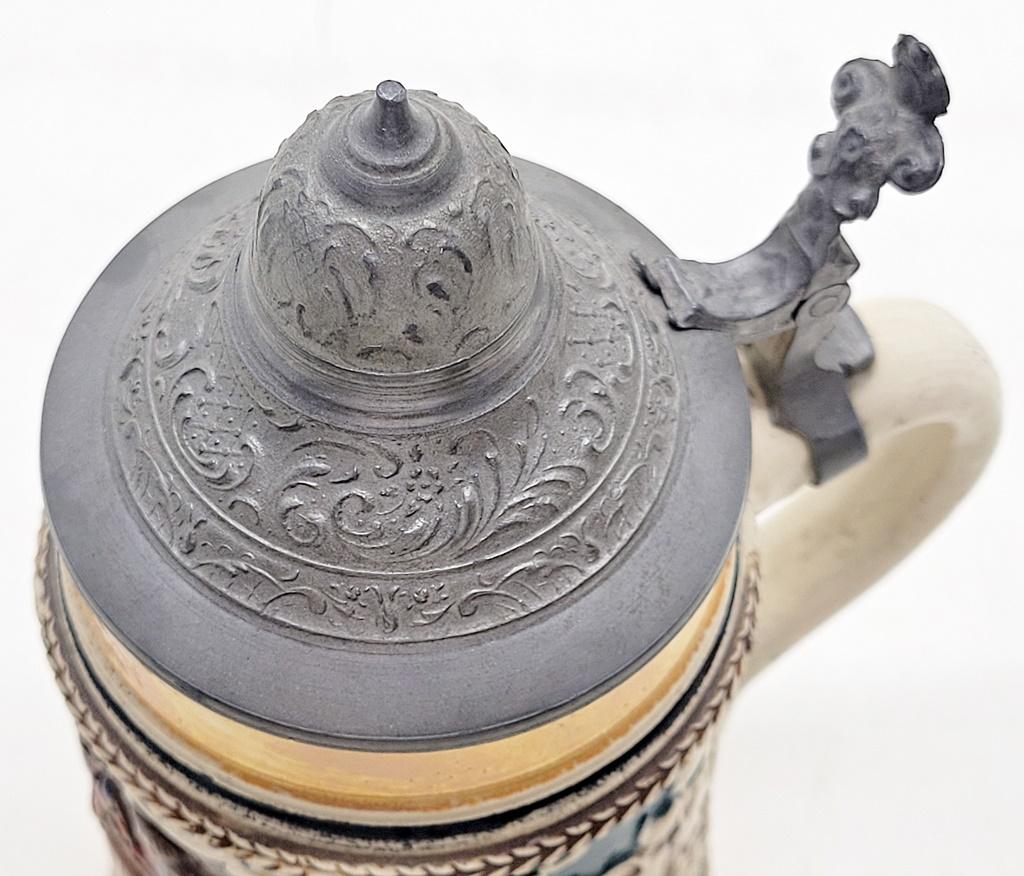 2 Germany Beer Steins - Tallest Is 17½"