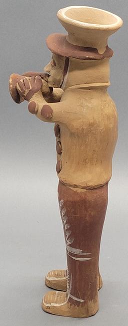 Peruvian Folk Art 11" Clay Figure