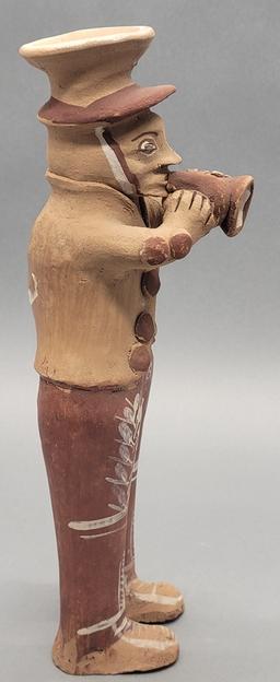 Peruvian Folk Art 11" Clay Figure