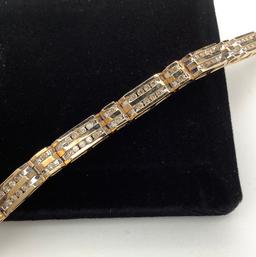 14kt Diamond Wristlet - 7½" (19.7g Total Weight)