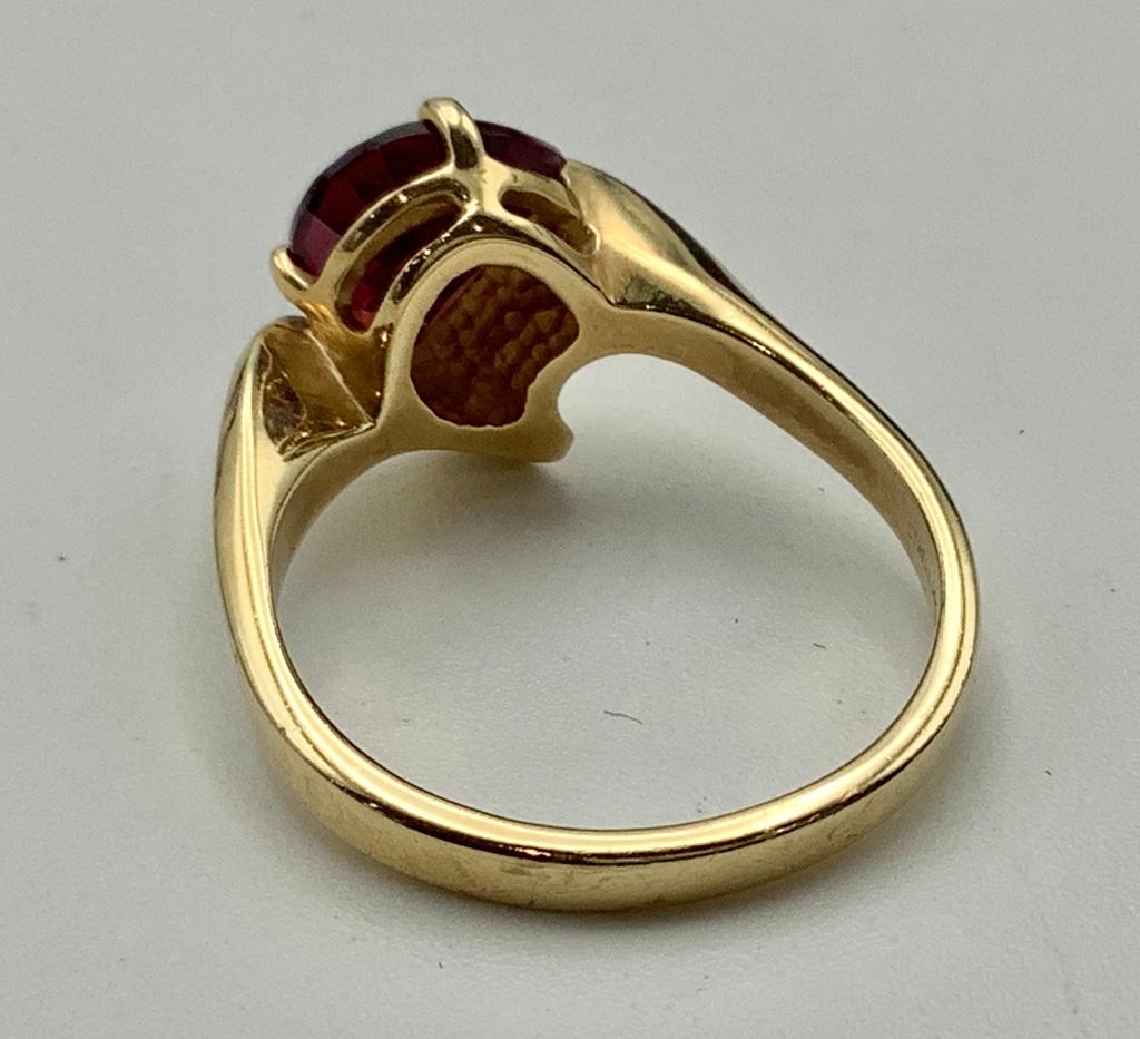 14kt Strell Garnet Ring - Size 7 (4.0g Total Weight)
