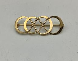 14kt Pin - 1½" (2.2g Total Weight)