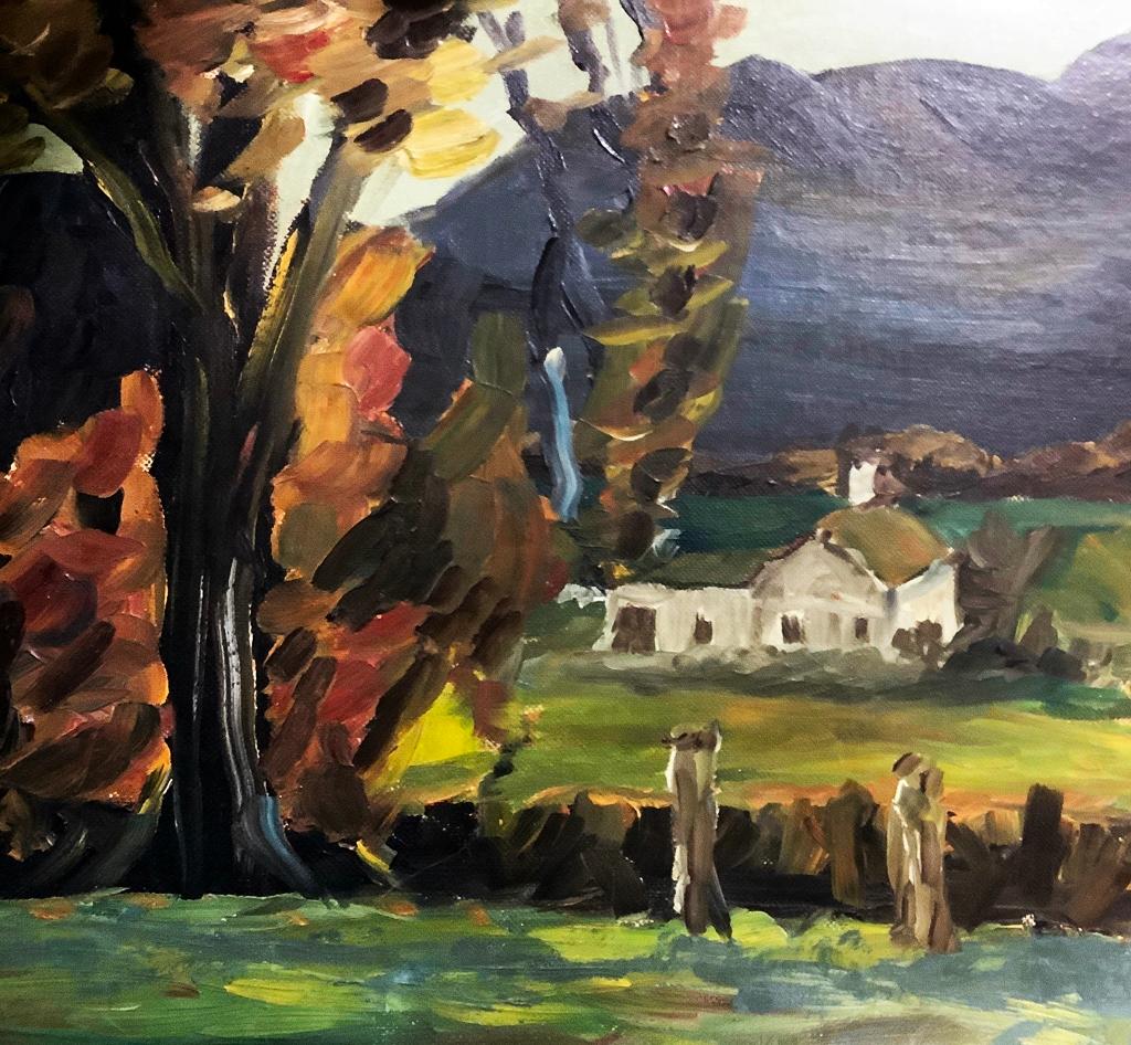 Mel Anderson Oil On Board - Landscape #1, Artist Stamp On Reverse, Framed,