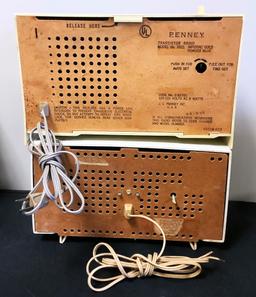 Penncrest 1967 Clock Radio - Model 3521, 12"x4½"x7", Working;     General E