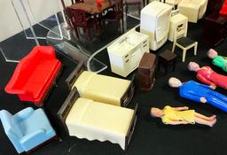 Vintage Renewal Plastic Doll Furniture