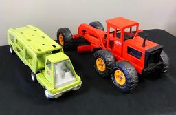 2 Vintage Metal Tonka Toys - 18" & 19"